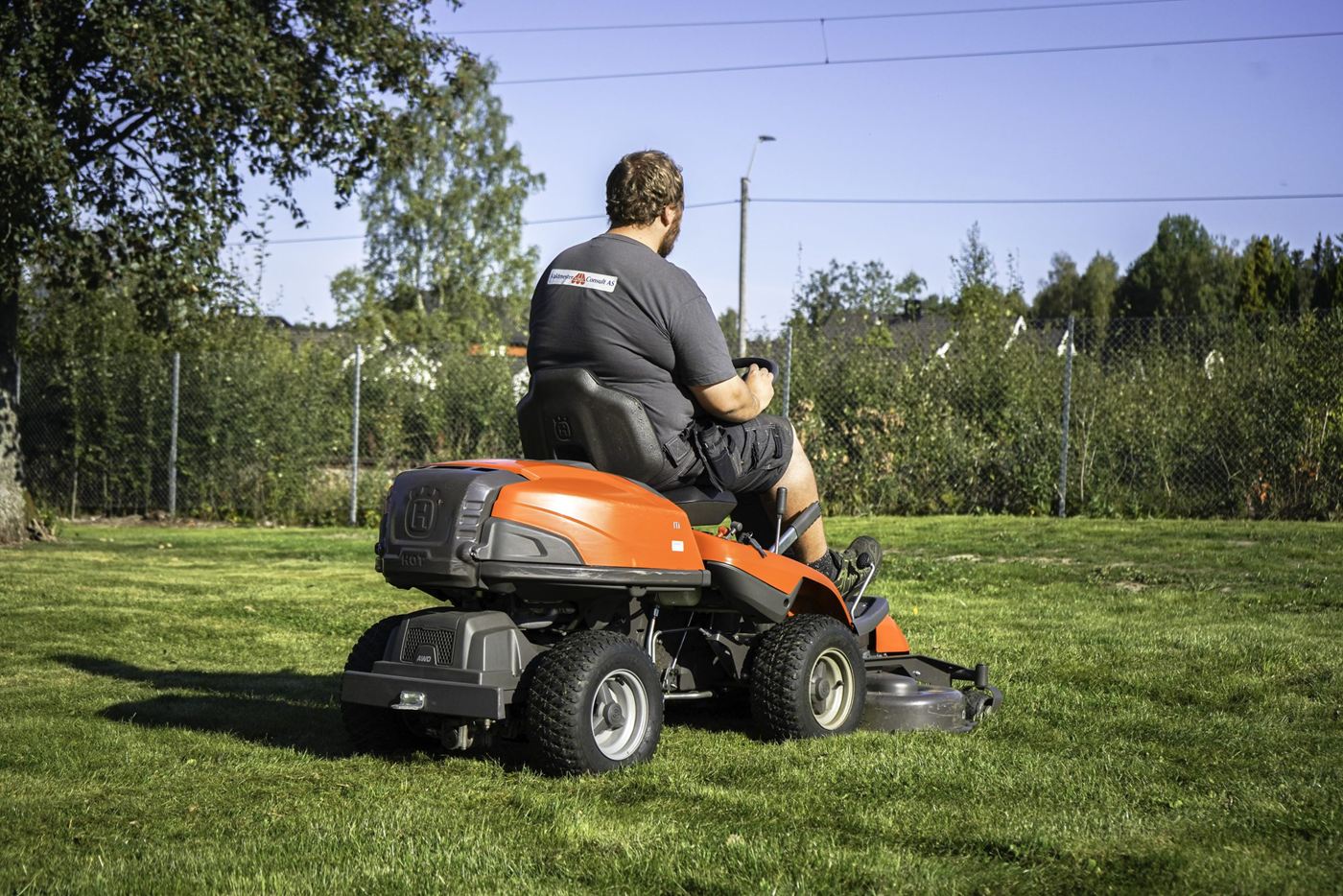Plenklipping med sitteklipper